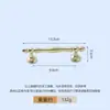 Manija Liu Rui de Latón Sólido, Estilo Americano y Europeo, Manija Minimalista para Puerta de Armario y Gabinete, Estilo Nórdico, Manija Dorada de Lujo Ligero