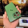 Electrochapado Nano Mate Adecuado para Funda de Teléfono Móvil Apple 17Promax Color Original de Piel Iphone16 Anticaída Dura