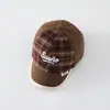 Gorra de visera plana con letras inglesas estilo coreano para fotografía callejera, gorra de hip-hop para niños, gorra para actuación de street dance, gorra de protección solar