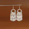 Pendientes de Pavo Real para Minorías Étnicas, Regalos Retro de Plata Miao Estilo Étnico, Accesorios de Pendientes Vintage de Imitación Plata