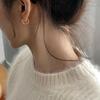 Novos Brincos Simples de Laço Personalizados Estilo Coreano para Mulheres, Brincos Retrô com Nó de Linha Fashion, Acessórios de Orelha Tendência Estilo Ins