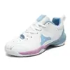 Zapatillas de Bádminton 36-45 para Hombres y Mujeres, Resistentes al Desgaste, Antideslizantes, Zapatillas Deportivas para Parejas, Malla Transpirable, Zapatos Casuales Juveniles, Luna Blanca