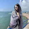 Lago Salgado Chaka Grande Noroeste Turismo Estilo Étnico Lenço Lenço Feminino Novo Verão Litoral Praia Xale Protetor Solar Fino