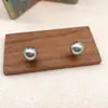 Pendientes de Perla Estilo Fiebre Plata de Ley 925 Pendientes Familia S Nuevo Estilo Caliente 2025 Lujo Accesible de Gama Alta Pendientes Redondos