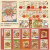Colección de Pegatinas de Escenas de Recetas Tradicionales Chinas de Sichuan y Cantonesas, con Platos de Estilo Nacional, Pegatinas Hechas a Mano para Aliviar el Estrés