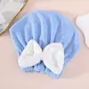Nueva Gorra Secadora de Pelo de Princesa con Lazo para Mujer, Absorbente, Secado Rápido, Turbante Absorbente Espeso, Gorro de Baño sin Secador, Lindo