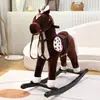 Palo Creativo de Dibujos Animados para Montar a Caballo Infantil Regalo de Vacaciones para Niños Juguete de Peluche Modelo sin Ruedas para Niños Pequeños Caballo de Troya