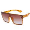 Moda Europea y Americana Gafas de Sol para Hombre Retro Montura Grande Gafas de Sol de una Pieza Gafas de Sol para Mujer Combinan con Todo Gafas de Sol de Clavo de Arroz