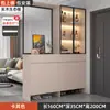 Gabinete de Entrada Frente a la Puerta, Gabinete Divisorio para Sala de Estar, Estantería de Almacenamiento, Gabinete de Almacenamiento de Lujo Ligero, Gabinete de Pantalla para Puerta, Gabinete de Zapatos Integrado