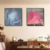 "Estética de la Dinastía Song" Pintura Decorativa de Sala de Estar Estilo Francés Vintage, Arte de Pared Personalizado para Casas de Huéspedes y Hoteles, Pintura de Pared para Estudio Estilo Chino