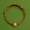 Pulseira de Corda Colorida do Festival do Barco Dragão Corda Vermelha Tecida à Mão Infantil Bebê Pequeno Zongzi Corda de Mão Presente de Lote Festival de Maio