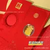Adesivo de Telefone de Ouro Puro 999 com Envelope Vermelho, Gato da Sorte e Decoração Dourada para Presentes de Boa Sorte, Atacado