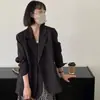 Blazer Cinza para Mulheres, Novo Estilo da Moda, Traje de Negócios Profissional, Conjunto de Terno Inspirado em Roupas de Trabalho para o Outono