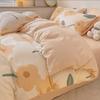 [Nanjiren] Conjunto de quatro peças de capa de edredom Four Seasons Dormitório estudantil Cama Conjunto de três peças Capa de edredom de algodão lavável com água pura Roupa de cama