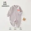 Roupa para Bebê Anyang Macacão para Bebê Classe A Algodão Puro Manga Longa Roupa para Engatinhar Pijama para Bebê Body Jacquard Sem Costura