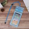 Bolsa de aire triple con velcro para teléfono móvil, impermeable, transparente, para buceo, natación en la playa, pantalla táctil flotante