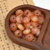 Cuentas de Resina con Purpurina de Cielo Estrellado Cuentas de Agujero Grande Cuentas de Rueda de Ábaco Cuentas para Hilo Cadena de Teléfono DIY Accesorios para Tejer Ropa Bolsas