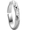 Anillo de Siete Virtudes para Hombre Moderno Distintivo Anillo para el Dedo Índice Moda Simple Anillo Abierto de Letra Moebius