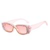 Gafas de Sol de Personalidad Nueva 2020 Combinables Caja Pequeña Gafas con Incrustaciones de Diamantes Gafas de Sol Divertidas Coloridas Hechas a Mano con Diamantes para Mujer