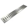 Placa de Cubierta de Acero Inoxidable 304 Rejilla de Cubierta para Canalón de Drenaje de Cocina Tapa de Drenaje de Canaleta Tapa de Rejilla de Lluvia para Fregadero Fija