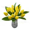 7-Ramo de Tulipanes Flores Artificiales Ramo de Tulipanes Arreglo Floral de Escritorio Actuación de Boda Flores de Mano Transfronterizo