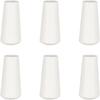 Pingente de madeira maciça relógio de madeira branco-creme acessórios para cortina pingente de madeira cônico pingente de cordão relógio de parede minimalista moderno