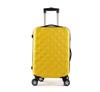 Maleta de viaje de ABS con diseño de diamante, directa de fábrica, 16 pulgadas, rueda universal, cerradura de combinación, resistente a rayones, para envío, equipaje de viaje 202428