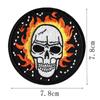 Nuevo Halloween Transfronterizo Punk Calavera Cabeza de Fantasma Zapato y Sombrero Bolsa Accesorios de Ropa DIY Amor Parche Bordado