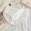 Ropa interior de algodón puro para mujer, antibacteriana, de cintura media, de verano, fina, de color Morandi, con funda triangular para niña.
