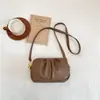 Bolso cruzado pequeño de verano para mujer 2026 nuevo bolso plisado versátil cruzado gran capacidad tres compartimentos con cremallera bolso de hombro