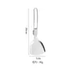 Senderismo al Aire Libre Transfronterizo Acero Inoxidable 304 Utensilios de Cocina Plegables Set de Vajilla para Picnic y Camping Espátula Cuchara Plegable