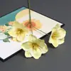 3 flores de tulipa abertas artificiais para decoração de salão de casamento, arranjos florais e decoração de casamento