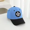 2026 Nueva Gorra de Béisbol de Bloques de Color Versátil de Moda para Niños y Niñas, Gorra Elegante con Visera para Salidas