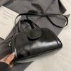 Primavera Nova Coreia do Sul Casual Nicho Portátil Bolsa Boston Simples Combina com Tudo Couro Encerado de Alta Qualidade Bolsa Transversal