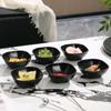 Prato de Condimentos Plástico Comercial Panela Quente Prato Pequeno Prato para Molho de Soja Prato para Pimenta Prato para Vinagre Prato para Molho Plástico Prato para Aperitivo Lanche