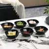 Platillo Pequeño para Condimentos Plato de Plástico Plato para Fondue Barbacoa Plato para Condimentos Salsa de Soja Vinagre Plato para Salsas Restaurante de Fondue Platos para Brochetas