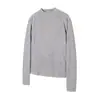 Nanxia Disfarce 2025 Outono Novo Estilo Veludo Alemão Camisa Básica Gola Alta Meia Outono Slim Fit Costela de Peixe Patchwork Top