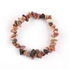 Pulsera de Grava de Cristal Natural Pulsera Elástica Cristal Rosa Colorido Asimétrico Caliente DIY Joyería de Mano Estilo Caliente Transfronterizo