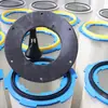 Filtros cartucho para coletor de pó industrial, porta-filtros de liberação rápida de seis orelhas, coletores de pó, máquinas de jateamento, reciclagem de pó plástico e filtros cartucho para pintura eletrostática.