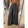 Novidades para o Início da Primavera! Simples e Moderno Estilo Ins Design Exclusivo Calça Casual de Cintura Alta Wide-Leg Modelo Novo 2026