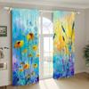 2 PCS Flor Cortina Personagem Fábrica 3D Impressão Digital Transfronteiriça Amazon Cortina Tipo de Flor de Venda Quente