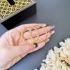 Aretes Trenzados de Oro Arena de Vietnam Lujo Ligero Combinable Personalizado Moda para Mujer Accesorios de Joyería de Alta Gama Yiwu Aretes