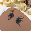 Estilo Coreano Versátil Moda Fogos de Artifício Franja Flor de Cristal Central Brinco Stud DIY Acessórios de Cabelo Broche Flor de Sapato Acessórios