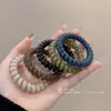 Goma para el Cabello de Alambre de Teléfono Color Gelatina, Alta Elasticidad, Duradera, Cuerda para el Cabello Sencilla, Moda para Coleta Alta, Accesorio para el Cabello de Goma para Mujeres