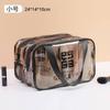 Bolsa de cosméticos separada para artículos secos y húmedos, de PVC, impermeable, transparente, gruesa, para viajes, portátil, multicapa