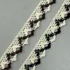 Hilo de Algodón Puro Encaje Hueco Tela Hecho a Mano DIY Decoración de Ropa Material de Encaje de Algodón Puro Accesorios para Coser Cortinas