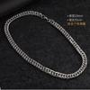 Cadena Cubana Estilo Similar de Qin Xiaoxian Collar Hip-Hop de Acero de Titanio Trendy para Hombres y Mujeres Popular Cadena Gruesa para Clavícula Hiphop Europeo y Americano