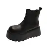 Nuevas Botas de Moda Versátiles de Suela Gruesa para Adelgazar para Personas Bajas Suela de Plataforma 2026 Botas Martin Botas Cortas para Mujer
