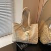 Bolsa de Tecido de Grande Capacidade para Mulheres 2025 Nova Moda Versátil Bolsa de Mão/Ombro para Deslocamento Bolsa Tote