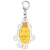 Lindo Merchandising de Animación de Peppa Pig Llavero Acrílico Animal Loro Pato Pollito Colgante para Mochila Regalo